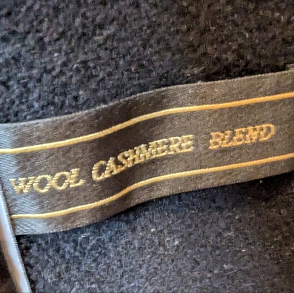 Wool & cashmere double breasted long black maxi coat by Planet London US16 Eu 44 - Picture 7 of 14